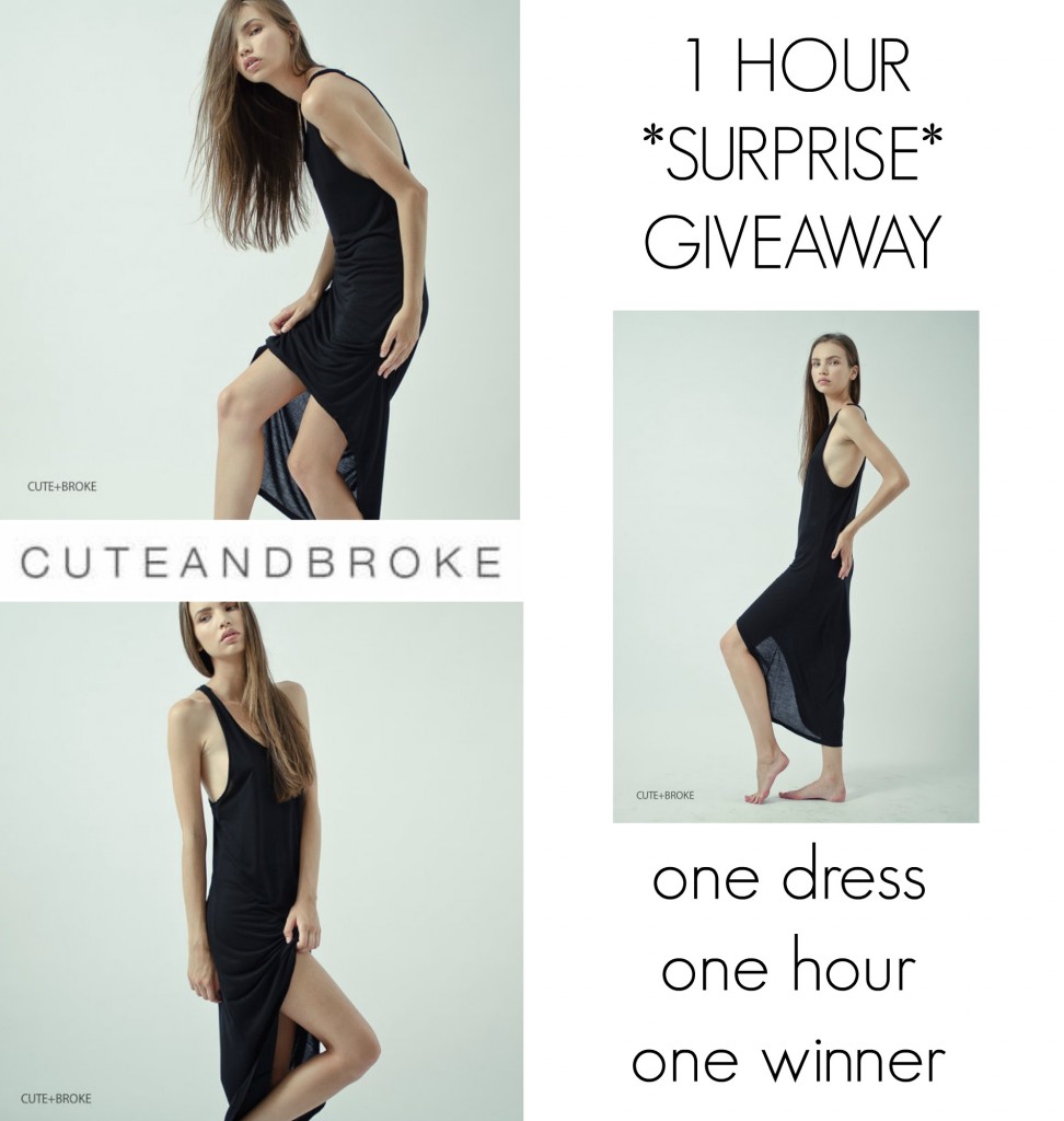 1 hour surprise giveaway with Cute+Broke