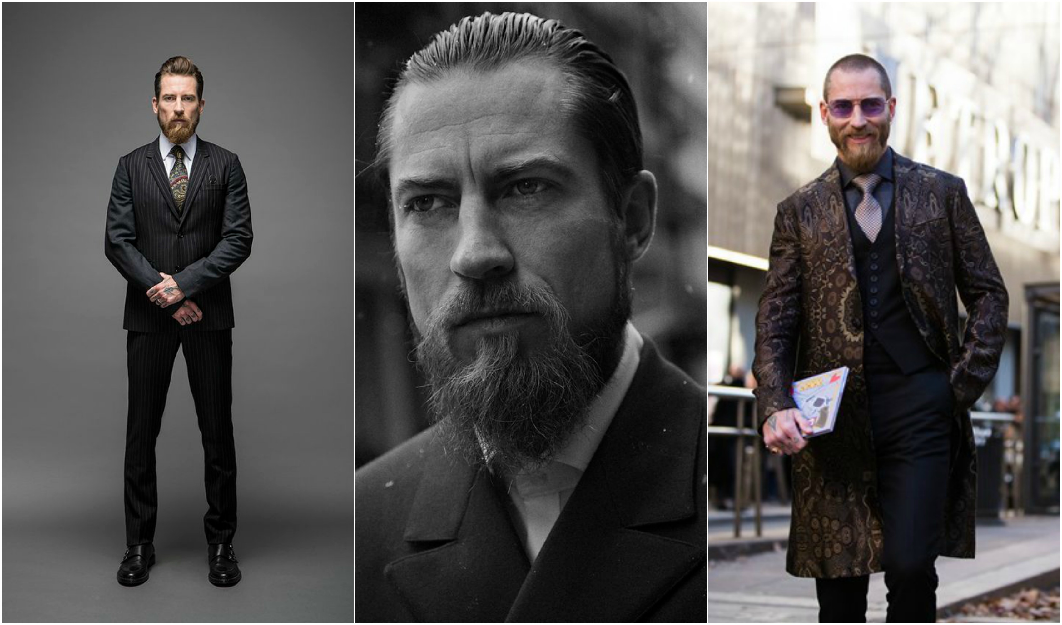 Τhe Bearded, Tattooed Badass Wall Street fashion gangster: Justin O' Shea