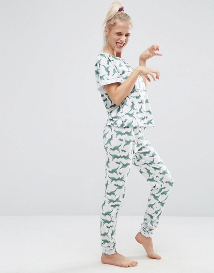 asos-dinosaur-tee-legging-pajama-set