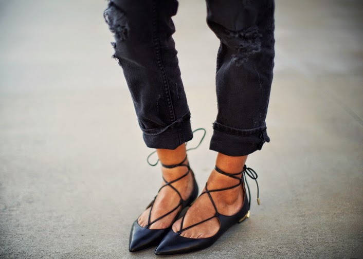 Cravings vs Savings Pointed strappy flats savoir ville 2