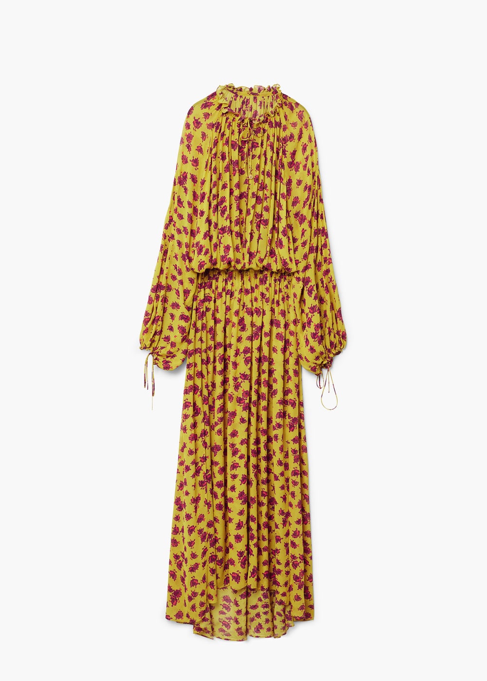 Embossed flower gown, Mango