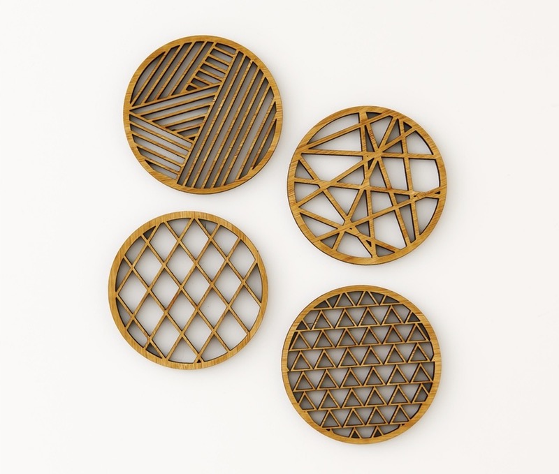 geometric-bamboo-coasters-set-of-4