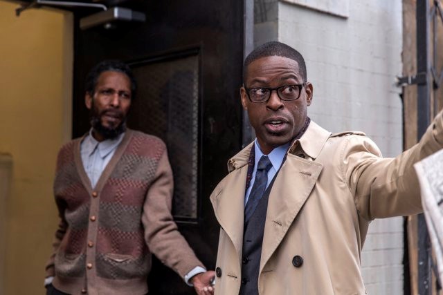 THIS IS US -- Pilot -- Pictured: (l-r) Ron Cephas Jones as William, Sterling K. Brown as Randall -- (Photo by: Ron Batzdorff/NBC)