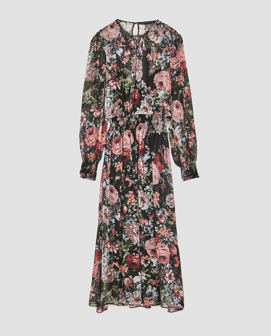 Printed Midi Dress, Zara