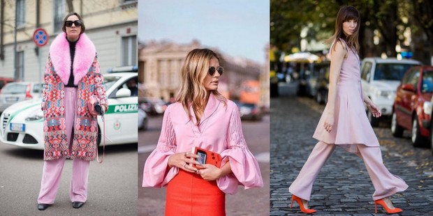 Φέτος την άνοιξη συνδύασε το millennial pink με το πορτοκαλί